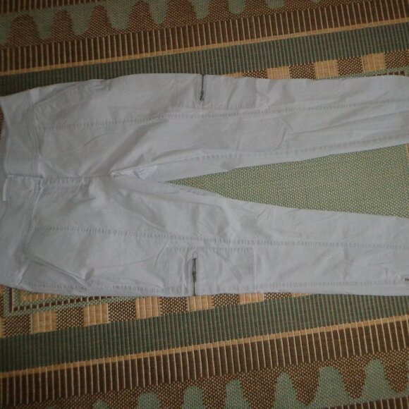 Eileen Fisher Pants PXS Light Grey Zip/Hooks closure Zip Hem Several Pockets - Picture 2 of 12